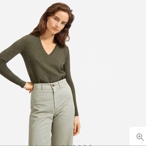 Everlane cashmere V neck sweater